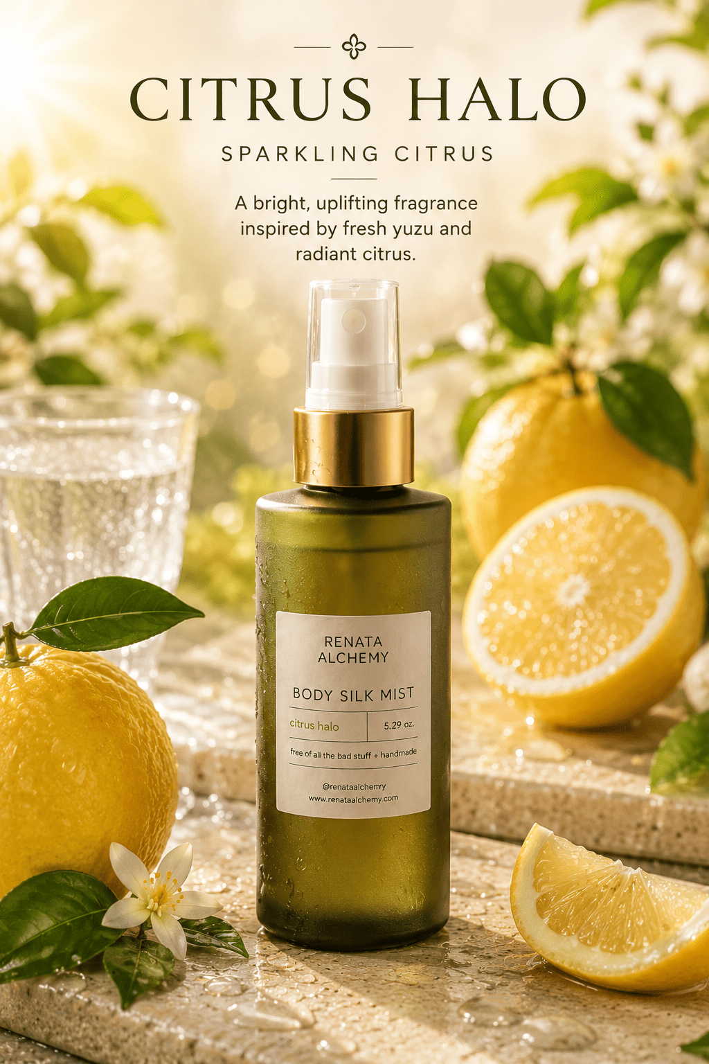 CITRUS HALO - BODY SILK MIST - Renata Alchemy