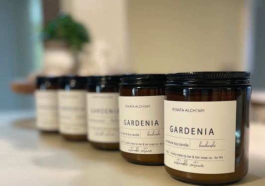 HANDPOURED NATURAL SOY CANDLE - SIGNATURE SCENTS (JAR) - Renata Alchemy
