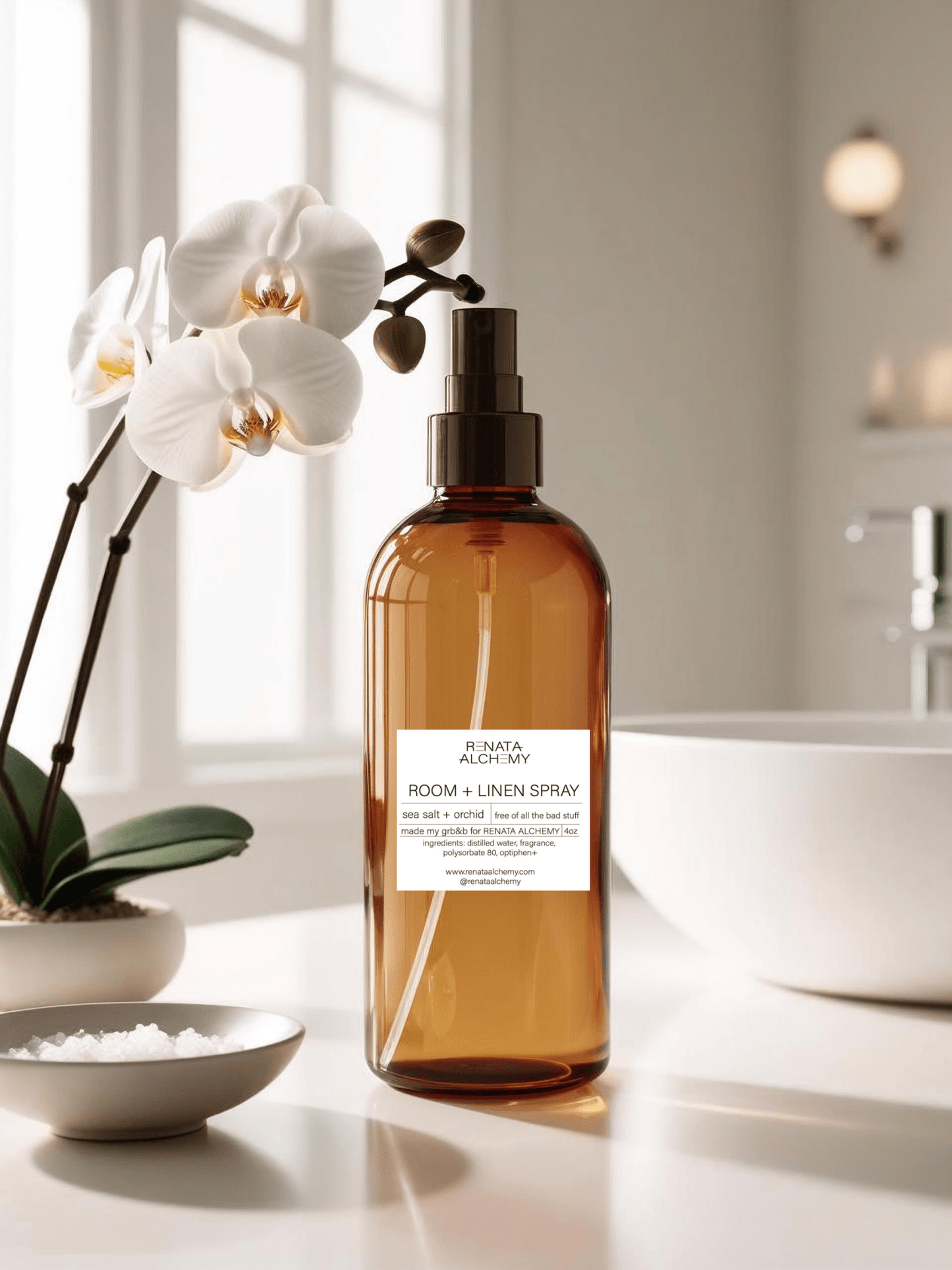 SEA SALT + ORCHID - ROOM & LINEN SPRAY - Renata Alchemy